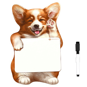 доска магнитно-маркерная 190*280 веселый корги. + маркер. 69335 /фен изображение доска магнитно-маркерная 190*280 веселый корги. + маркер. 69335 /фен