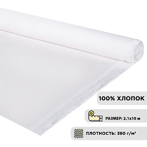 холст грунтованный 2,1*10м в рулоне, хлопок 100%, 380г/м2, среднеезерно, 191033 /br холст грунтованный 2,1*10м в рулоне, хлопок 100%, 380г/м2, среднеезерно, 191033 /br