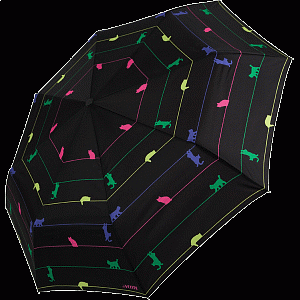 зонт-автомат подростковый neon cat, купол 108*94см, высота 60см, вес 330г, 9022303/devente