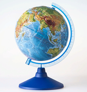глобус физический d-210,  рельефный, ке022100183 /глобен