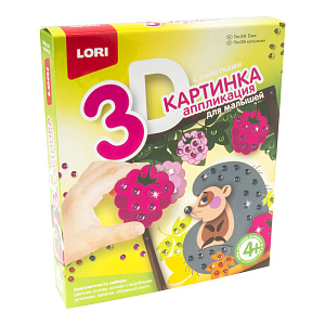 аппликация-мозаика 3d ежик из пайеток пм-008 /lori аппликация-мозаика 3d ежик из пайеток пм-008 /lori