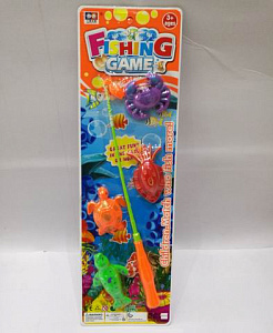 игра рыбалка магнитная веселый рыбак (4 рыбки, 1удочка) y8772051 /рыжий кот