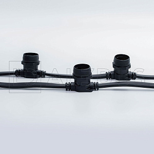 белт лайт aledus бухта 50 м, черный провод, пвх, шаг 40 см, е27