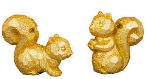 белочка золотая искристая (2 вида) 6,5*6,5см ad1605g /holiday classics изображение белочка золотая искристая (2 вида) 6,5*6,5см ad1605g /holiday classics