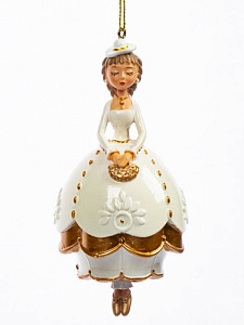 украшение мадемуазель в шляпке 10,5см 91499 /феникс-презент изображение украшение мадемуазель в шляпке 10,5см 91499 /феникс-презент