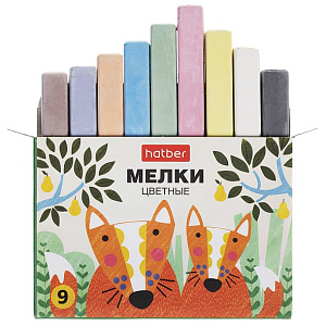 набор мелков 9цв. нарисуй-ка! ml_082953 /hatber
