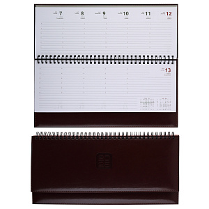 планинг 2025 /devente 128с bravo. исккожа 7бц, поролон, бел.блок коричневый 2239504