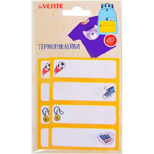 набор именных термонаклеек для текстиля 60*20см 8шт 4дизайна football 8004313 /devente